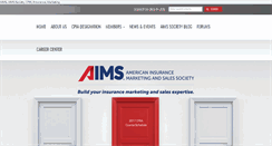 Desktop Screenshot of aimssociety.org