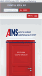 Mobile Screenshot of aimssociety.org